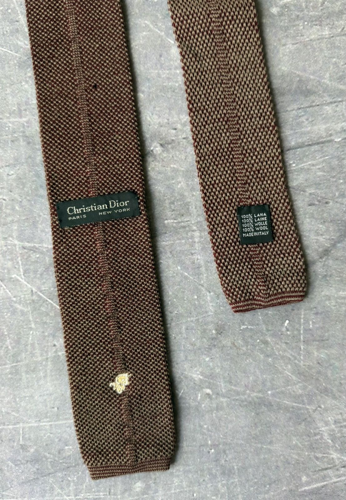 Dior Vintage Christian Dior Neck Tie Size ONE SIZE - 4 Thumbnail