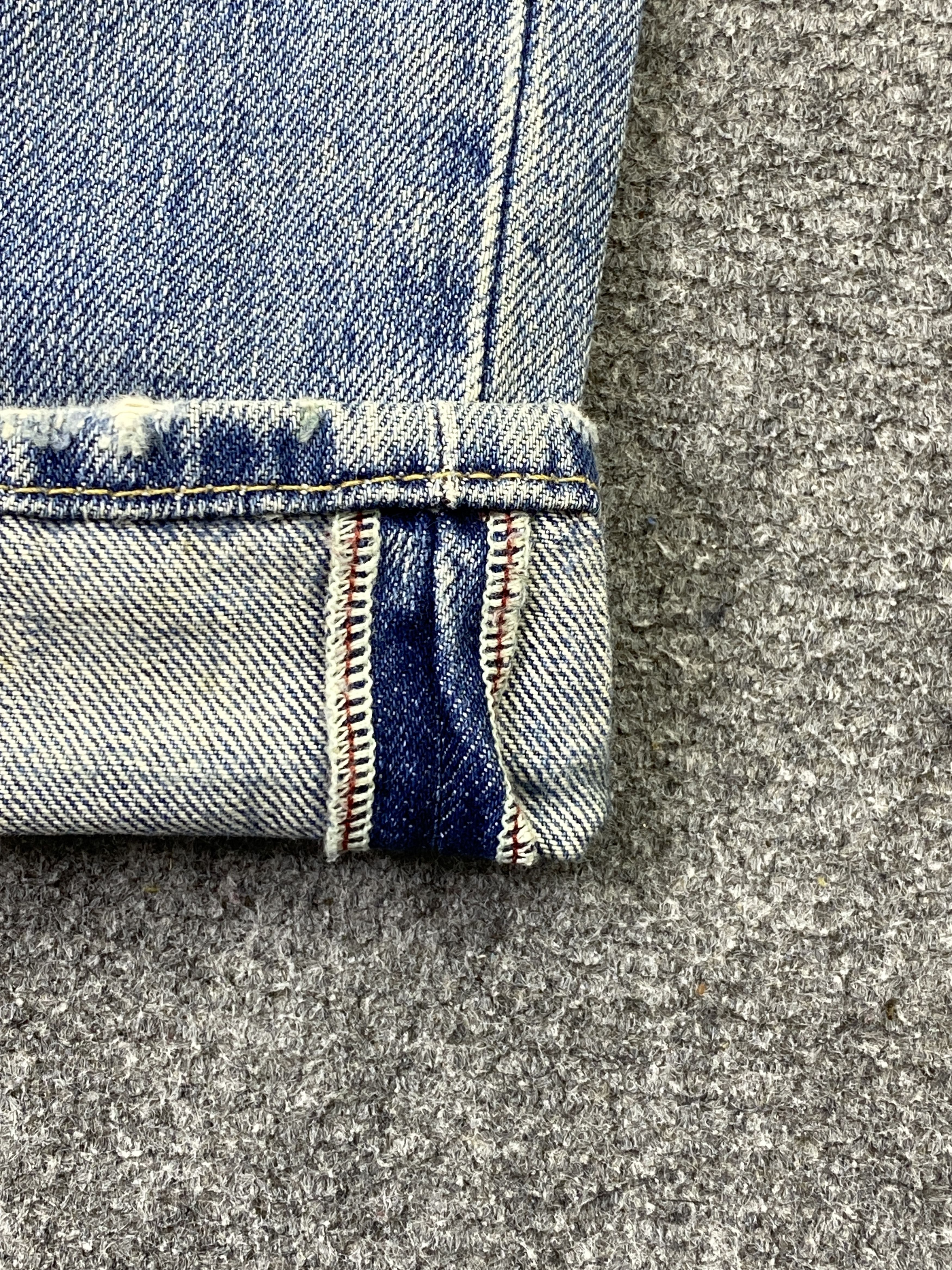 Polo Ralph Lauren Vintage Polo Ralph Lauren Selvedge Faded Blue Jeans DP2855 Size US 37 - 12 Thumbnail
