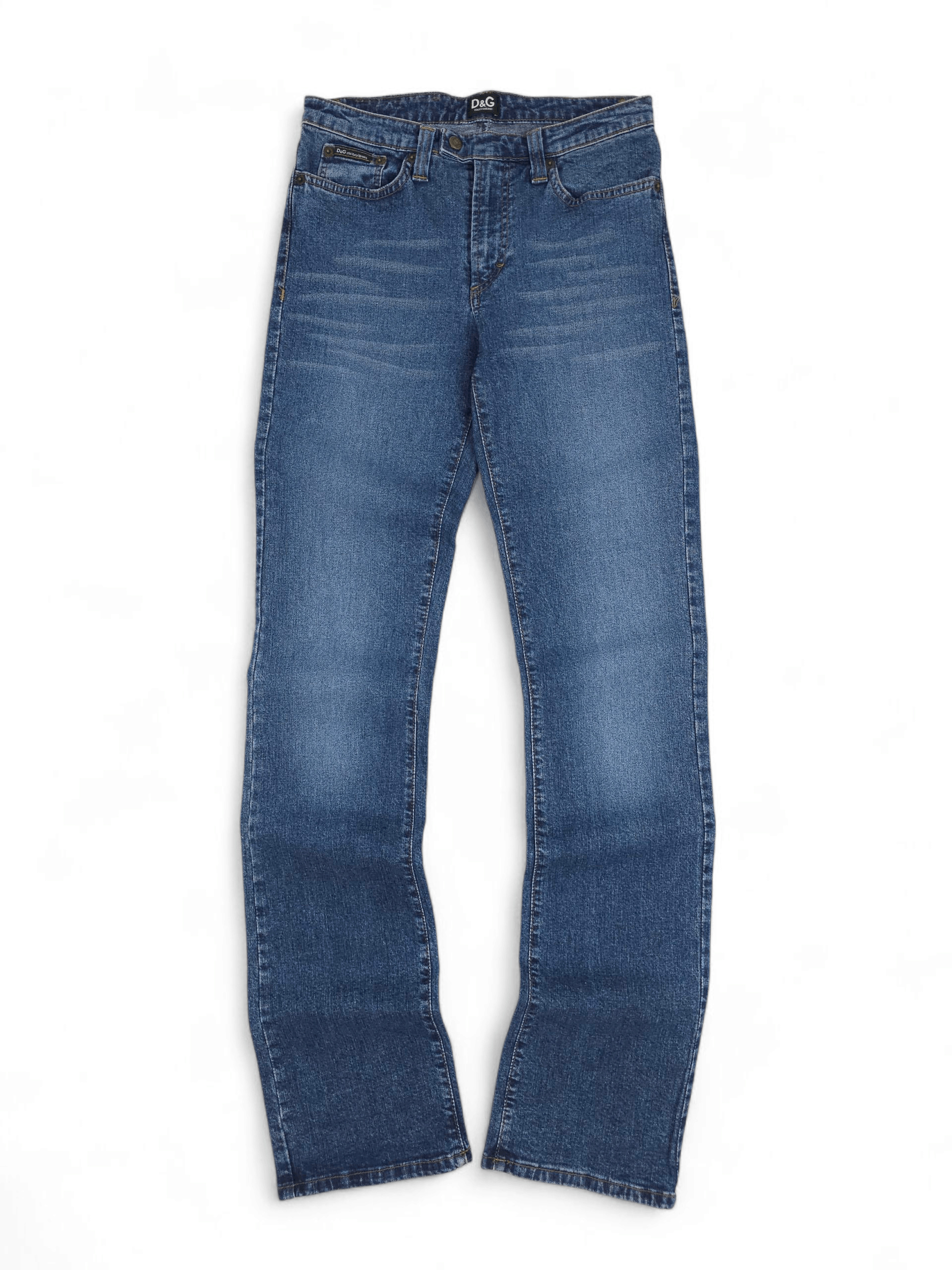 Dolce & Gabbana 💎 Vintage Y2K D&G Dolce & Gabbana Jeans Bootcut Low Rise Size 28" / US 6 / IT 42 - 1 Thumbnail
