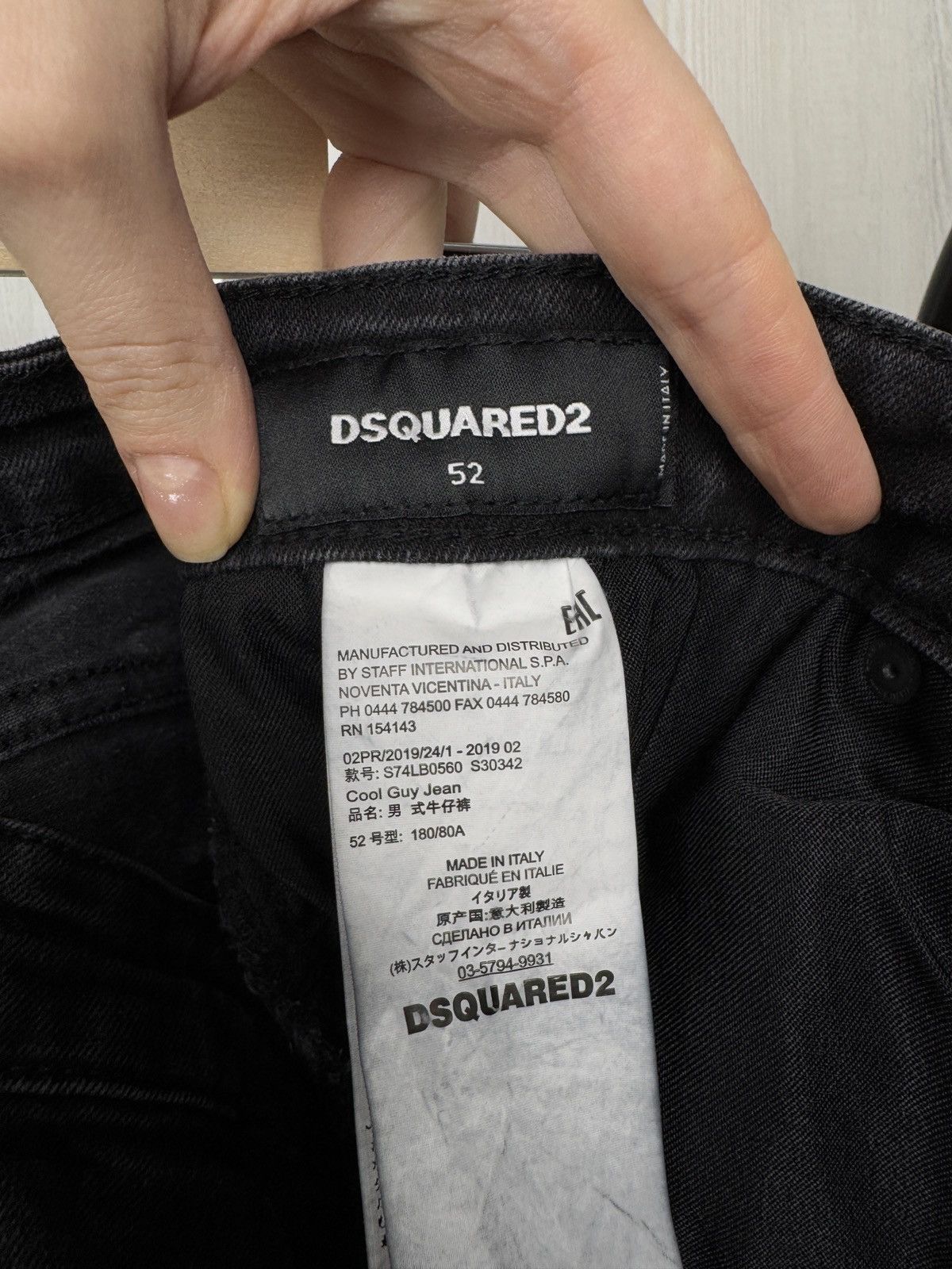Dsquared2 Dsquared2 black distressed faded denim jeans pants Size US 36 / EU 52 - 9 Thumbnail