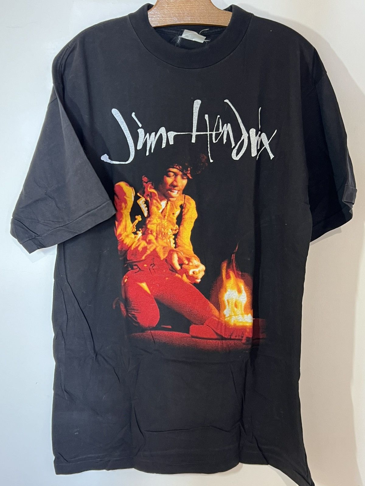 Band Tees Jimi Hendrix vintage 90s shirt Size US XL / EU 56 / 4 - 1 Thumbnail