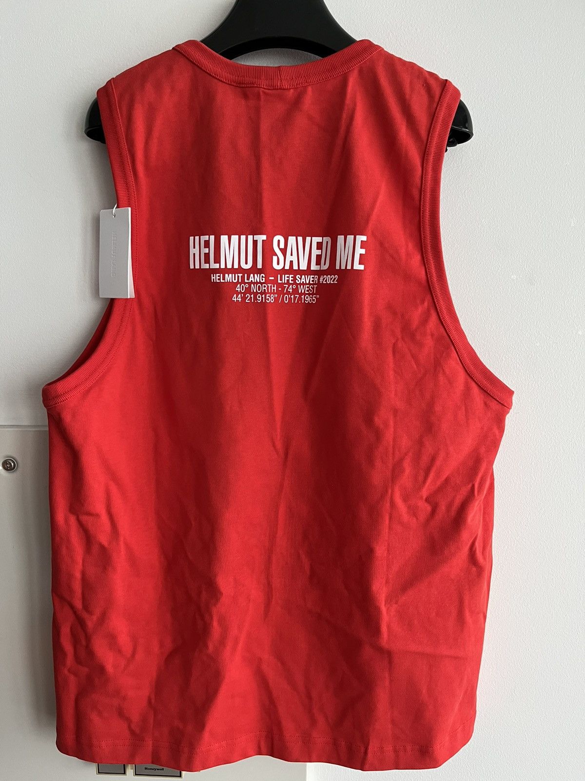 Helmut Lang Brand New Limited Edition Runway Lifeguard Logo Tank Top Size US XL / EU 56 / 4 - 2 Thumbnail