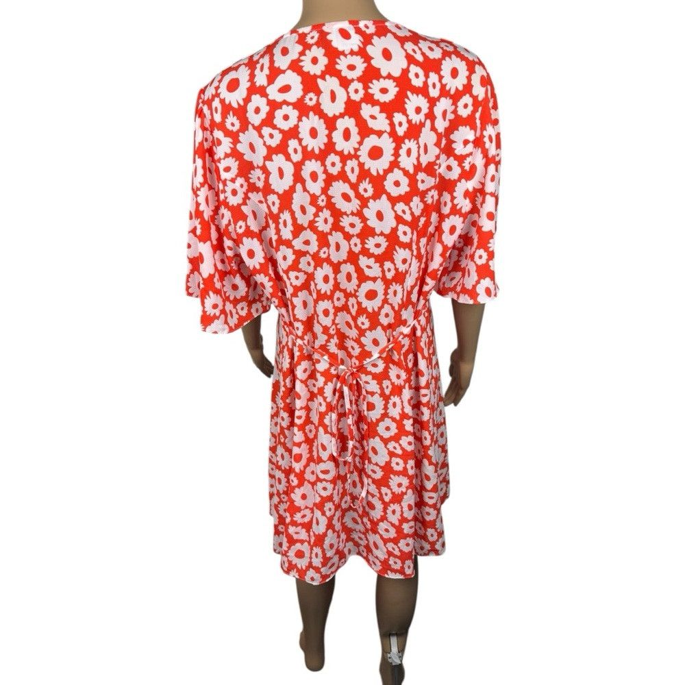 Asos NWT New ASOS Button Front Red Floral Dress Size 12 Size XL / US 12-14 / IT 48-50 - 5 Thumbnail