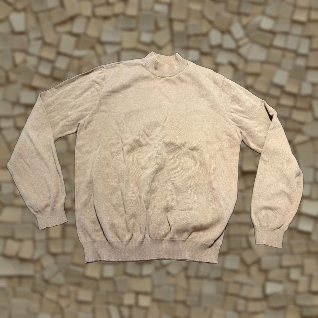 Van Heusen Van Heusen Sweater Mens size M Brown Mock Neck Pullover Long Sleeve Knit Cotton Size US M / EU 48-50 / 2 - 1 Thumbnail