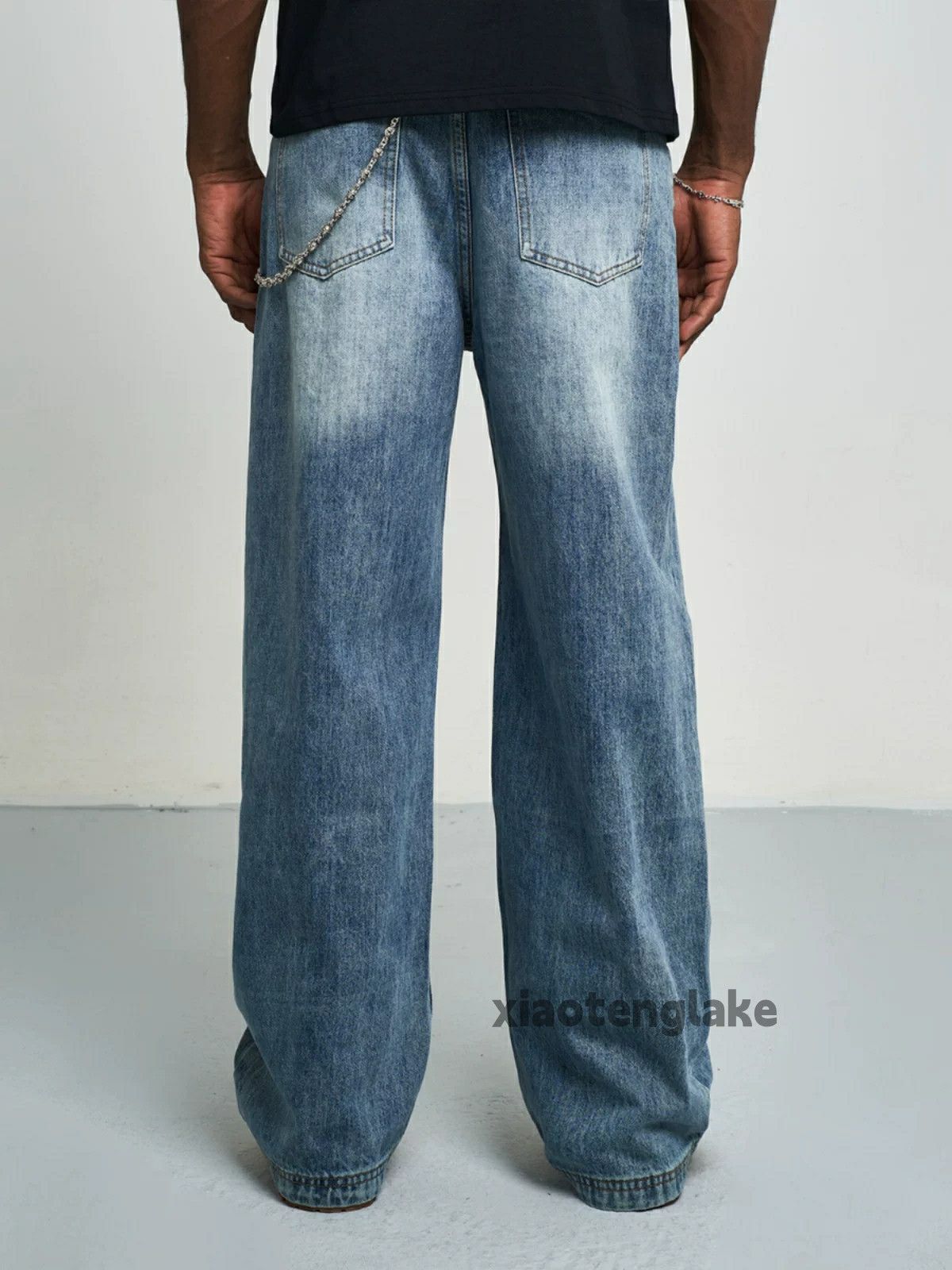 Jean × Vintage washed faded cleanfit yuppie loose baggy work jeans Size US 30 / EU 46 - 5 Thumbnail