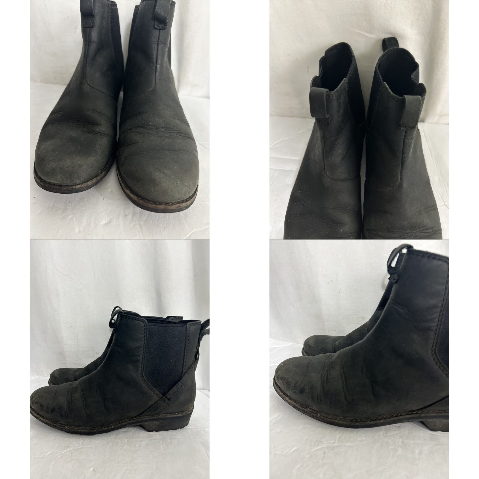 Teva TEVA Chelsea Waterproof Booties Women's 7 Black Round Toe Slip On Ankle Bootie Size US 7 / IT 37 - 8 Thumbnail