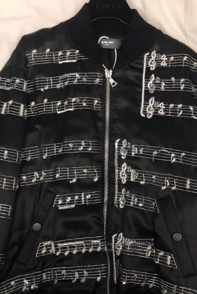 Amiri Amiri Classic Note-Shaped Glitter Jacket Size US L / EU 52-54 / 3 - 2 Thumbnail