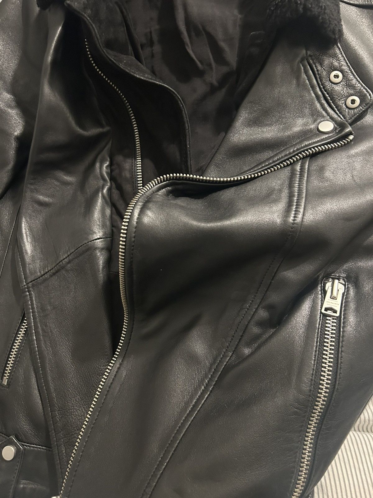 Allsaints Allsaints Prospect Leather Biker Size US M / EU 48-50 / 2 - 11 Thumbnail