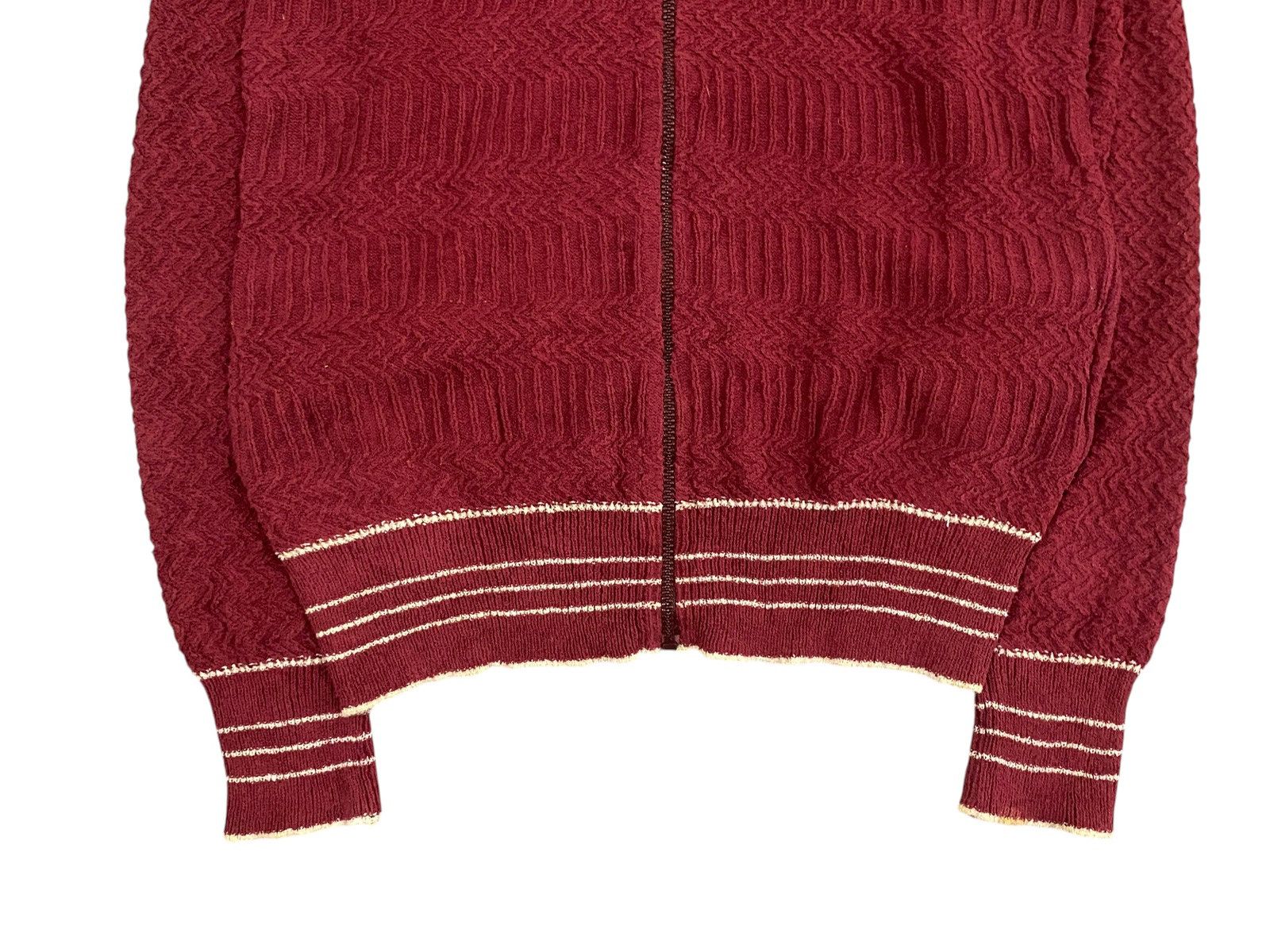 SCABAL Vintage Italian Knit Zip-Up Sweater by Scabal - Made Italy Size US S / EU 44-46 / 1 - 8 Thumbnail