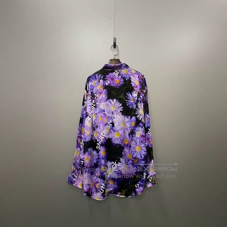 Balenciaga Balenciaga Floral full-print silk long sleeve shirt Size XS / US 0-2 / IT 36-38 - 2 Thumbnail