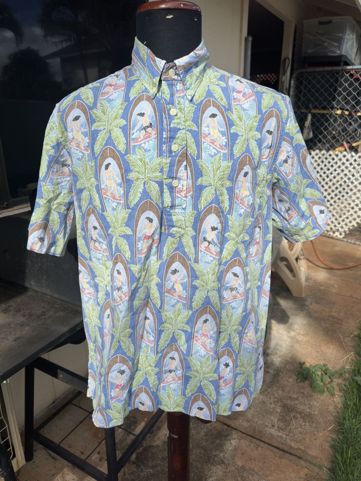 Reyn Spooner PreOwned Dietrich Varez Reyn Spooner Hawaiian Print Men's L Size US L / EU 52-54 / 3 - 1 Thumbnail