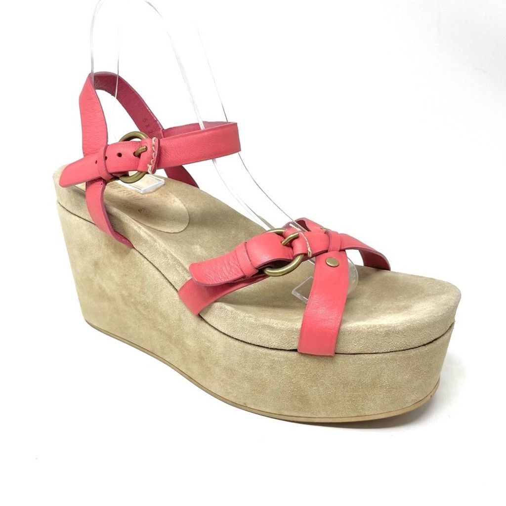 Miu Miu New Miu Miu Pink Leather Flatform Sandals Size 40 Size US 10 / IT 40 - 2 Thumbnail