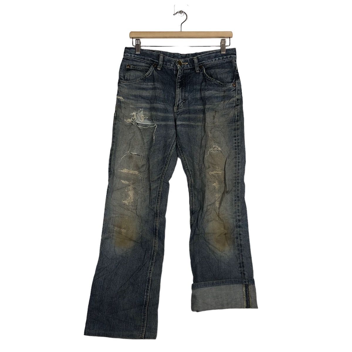 Japanese Brand 🔥90’s VINTAGE DISTRESSED DENIM JEANS LEE RIDERS Size US 30 / EU 46 - 10 Thumbnail
