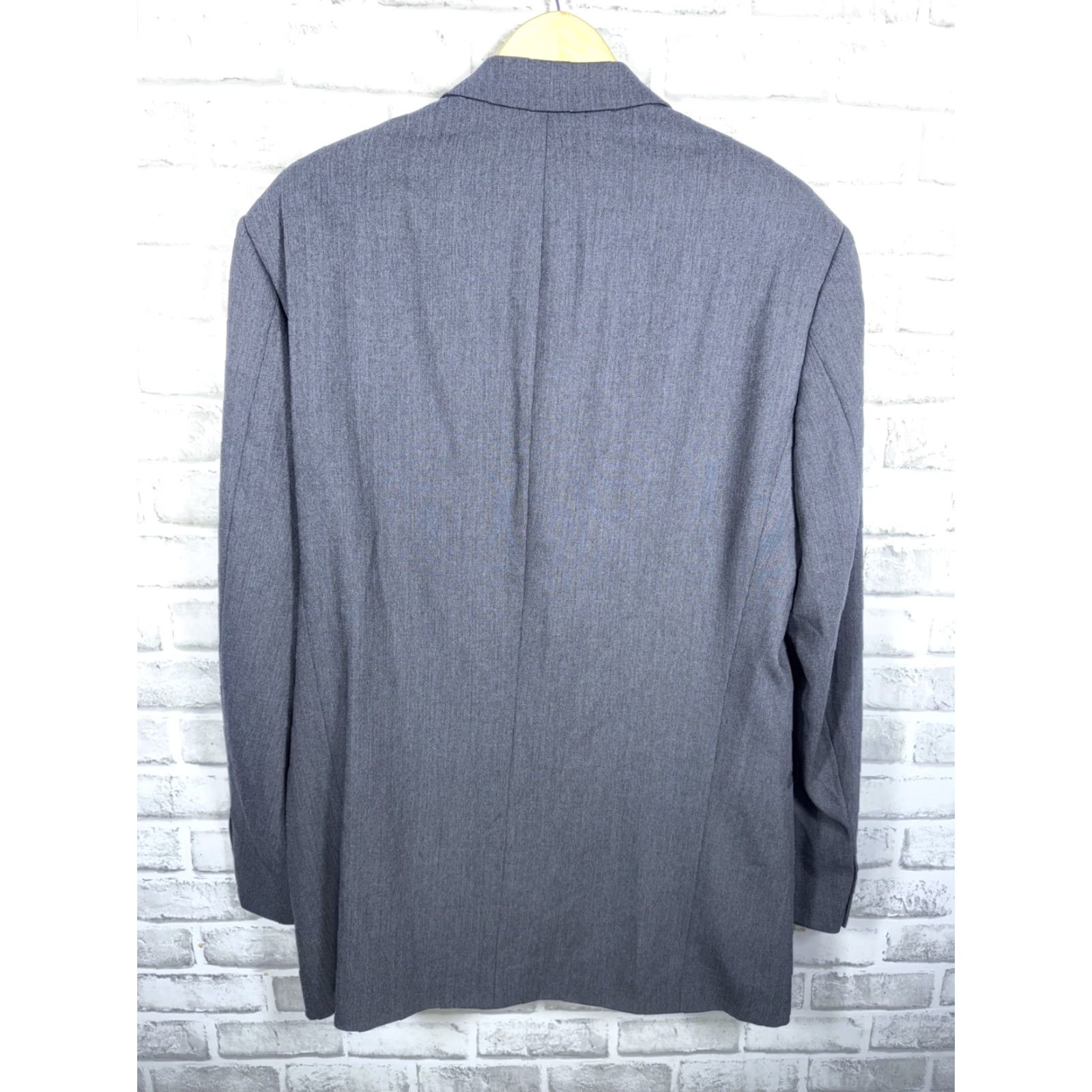 Hugo Boss Vtg HUGO BOSS Virgin Wool Gray Sport Coat Macys Mens 40 L Size US XXS / EU 40 - 6 Thumbnail