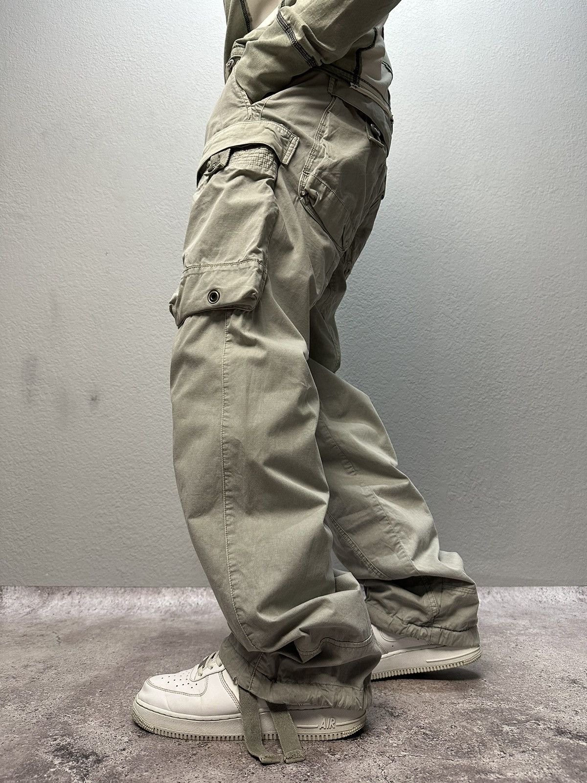 G-Star × Japanese Brand × Vintage Vintage G Srar Raw Y2K Baggy Fit Cargo Jeans Pants Size US 32 / EU 48 - 4 Thumbnail