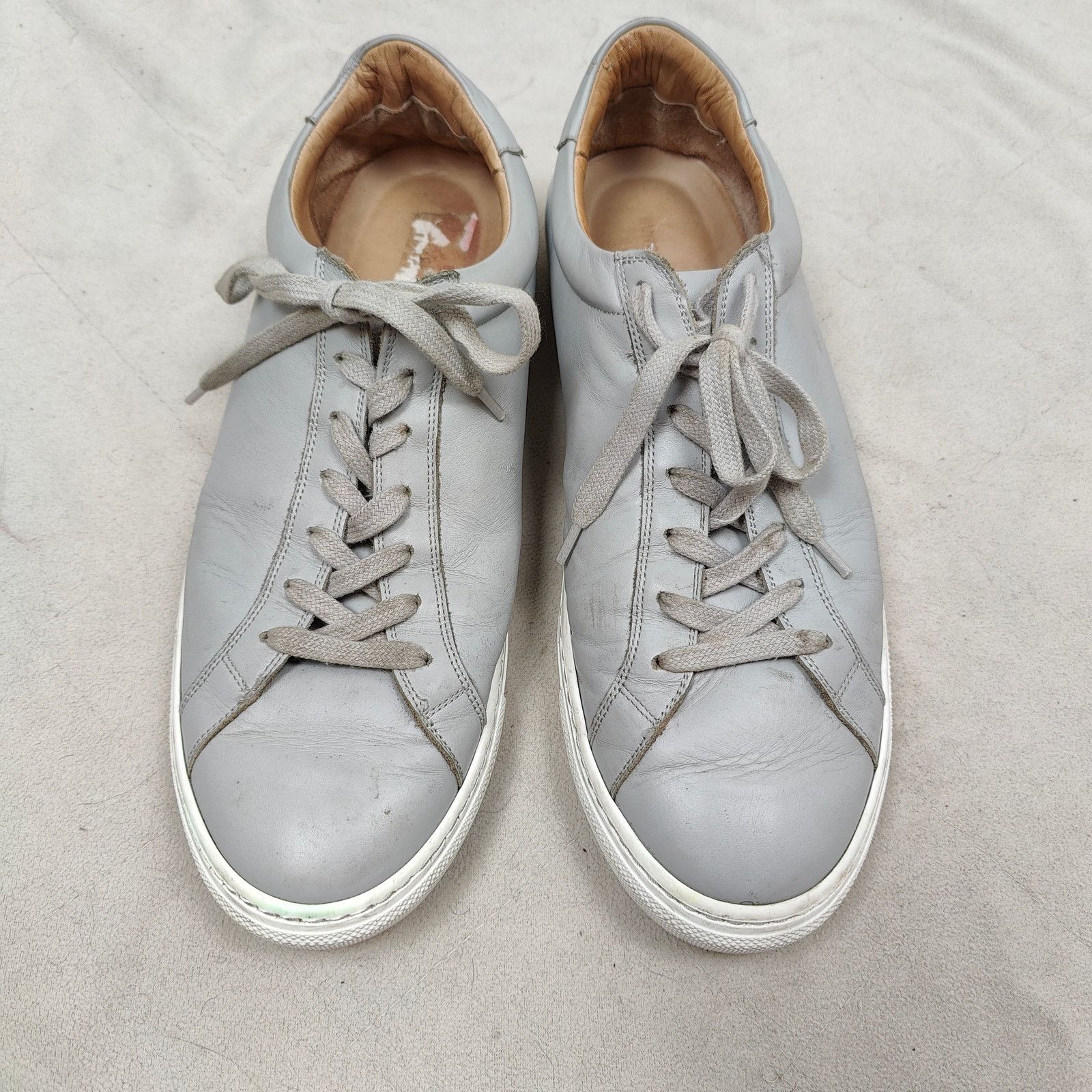Suitsupply SuitSupply Sneakers Mens 45 US 11 Light Gray Calf Leather Size US 11 / EU 44 - 3 Thumbnail