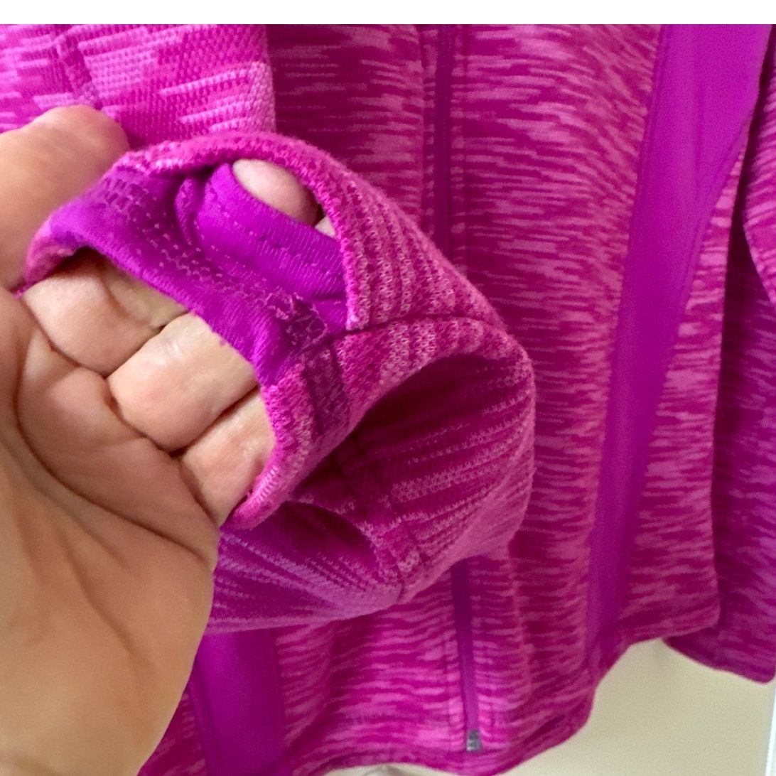 Tek Gear Tek Gear Small Pink Long Sleeves Thumb Holes Full Zip Jacket Size S / US 4 / IT 40 - 7 Thumbnail