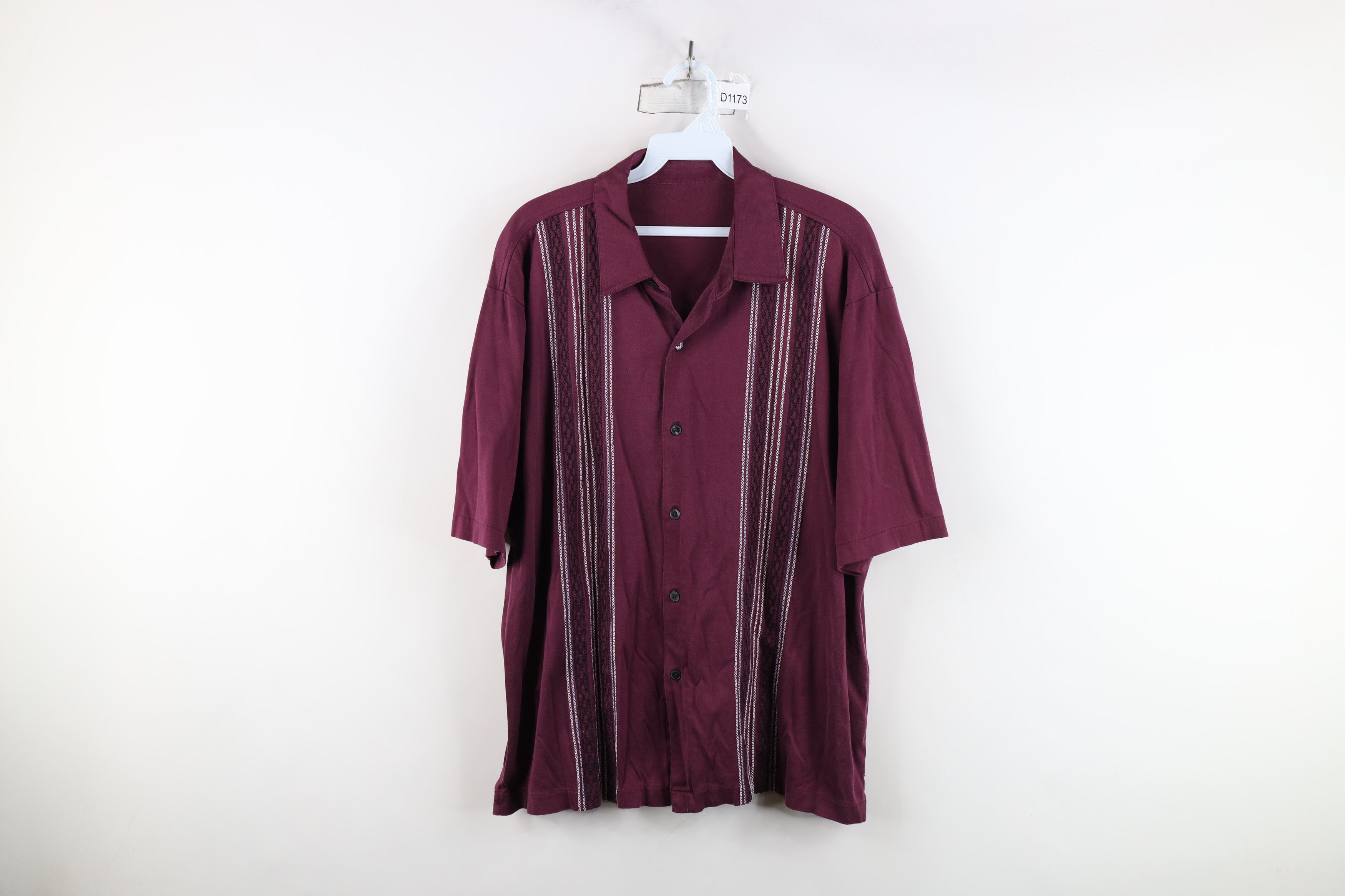 Vintage Vintage 90s Streetwear Striped Short Sleeve Button Shirt Size US XL / EU 56 / 4 - 1 Thumbnail