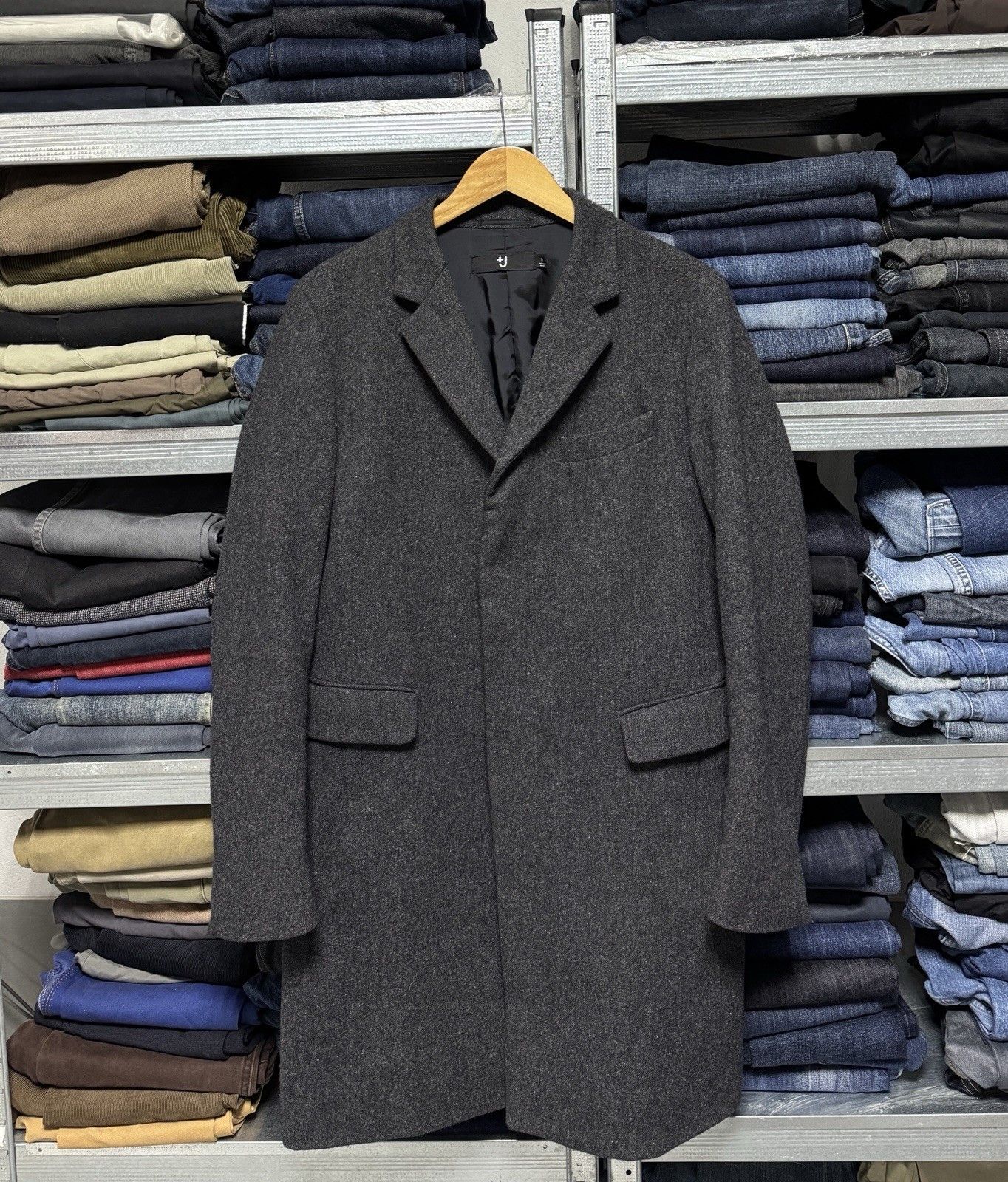 Jil Sander × Uniqlo JIL SANDER J+ x Uniqlo Wool Men’s Gray Coat Size US M / EU 48-50 / 2 - 1 Thumbnail