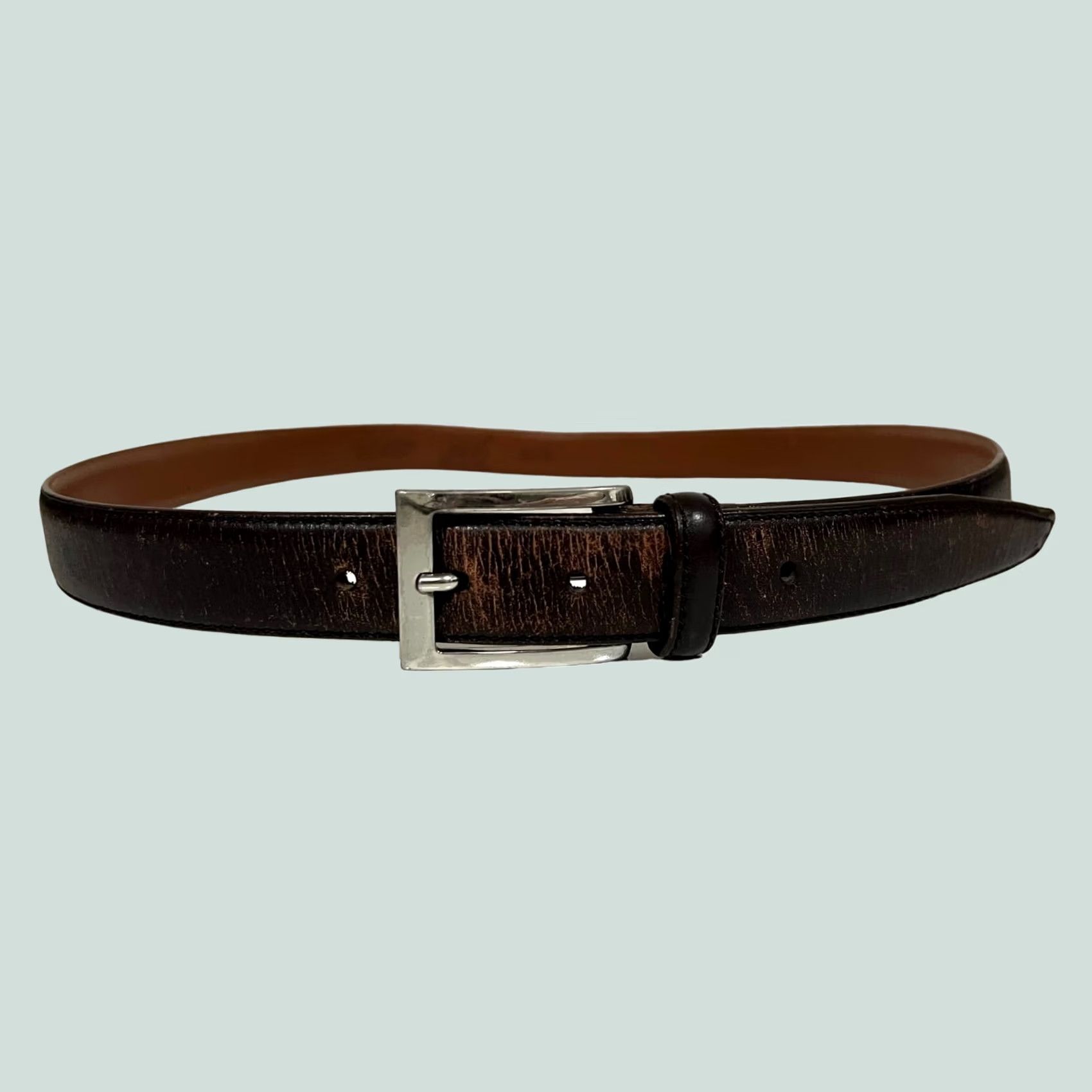 Brooks Brothers Brooks Brothers 346 Belt Dress Belt Leather Men 42 Dark Brown Size 42 Brown Men Belt Size 42 - 1 Thumbnail