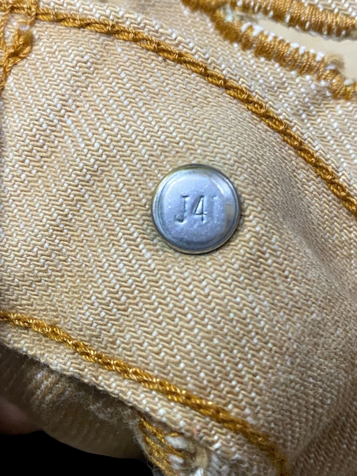 Levi's Levi's 505 cream denim jeans with a unique Size US 30 / EU 46 - 12 Thumbnail
