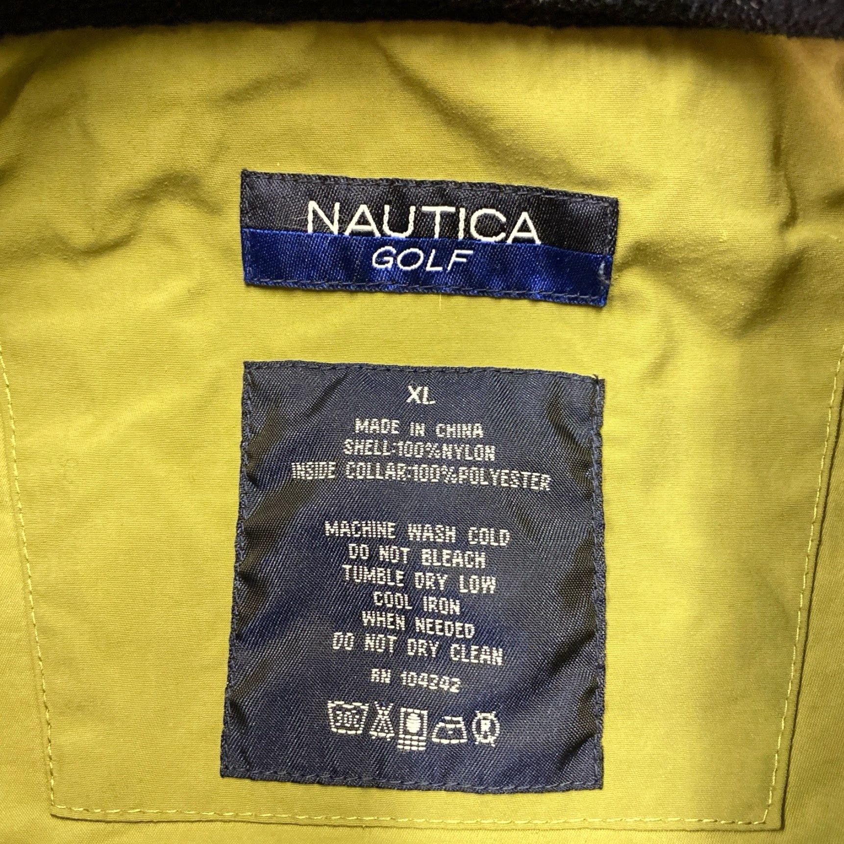 Nautica VINTAGE Nautica Golf Jacket Mens XL Tan 1/4 Zip Windbreaker 90s Retro Size US XL / EU 56 / 4 - 2 Thumbnail