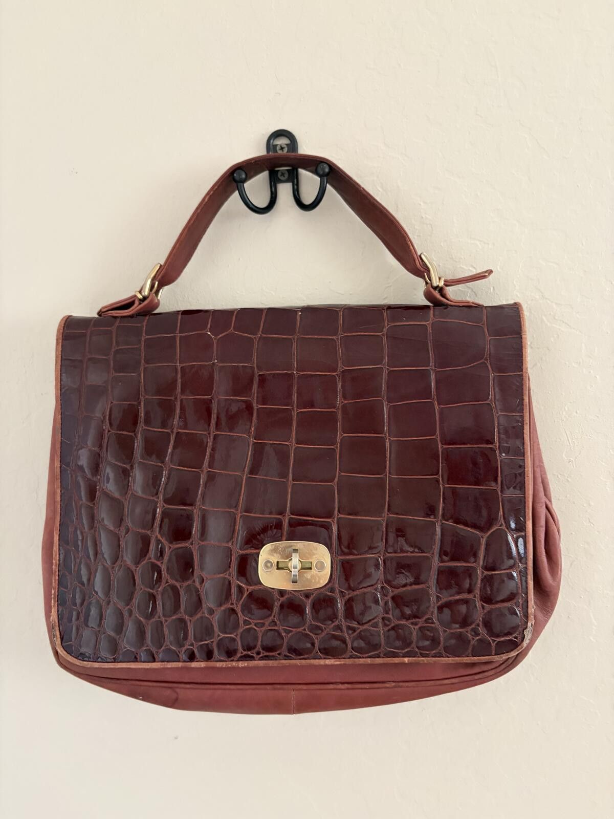Saks Fifth Avenue Vintage Saks Fifth Satchel - Deep Burgundy Size ONE SIZE - 11 Thumbnail