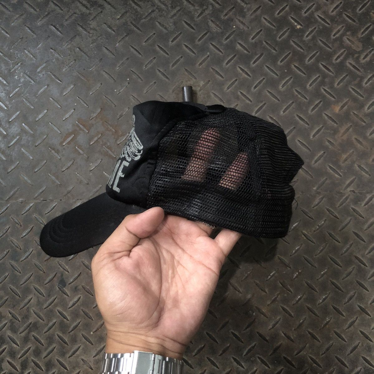 Japanese Brand Y2K Allisone Punk Gothic Trucker Hat Size ONE SIZE - 5 Thumbnail