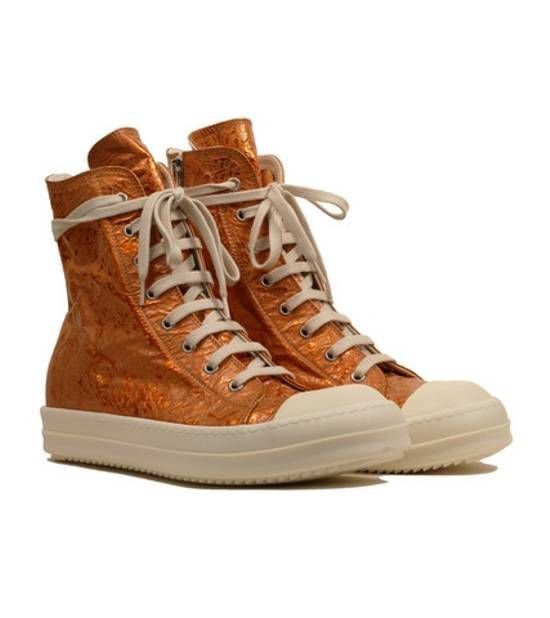 Rick Owens Drkshdw o1tko11025 Foil Cyclops Ramones Shoes in Shiny Orange/White Size US 7 / EU 40 - 1 Preview