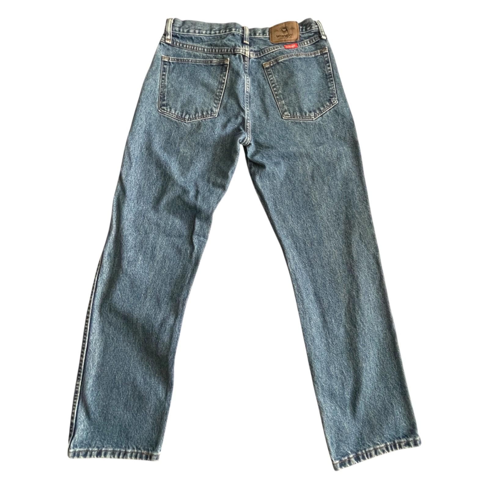 Wrangler Wrangler 96501DS Jeans Mens 33x30 Medium Wash Straight Leg Size US 33 - 2 Thumbnail