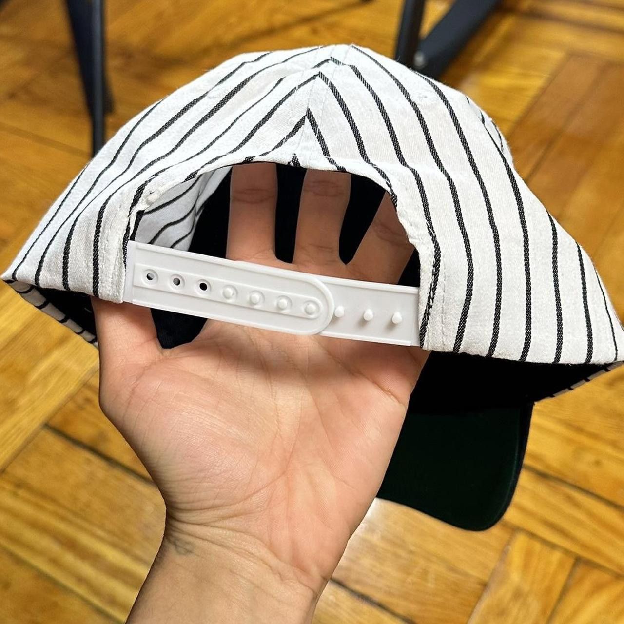 Wish Me Luck Wish me luck white + navy baseball cap Size ONE SIZE - 4 Thumbnail