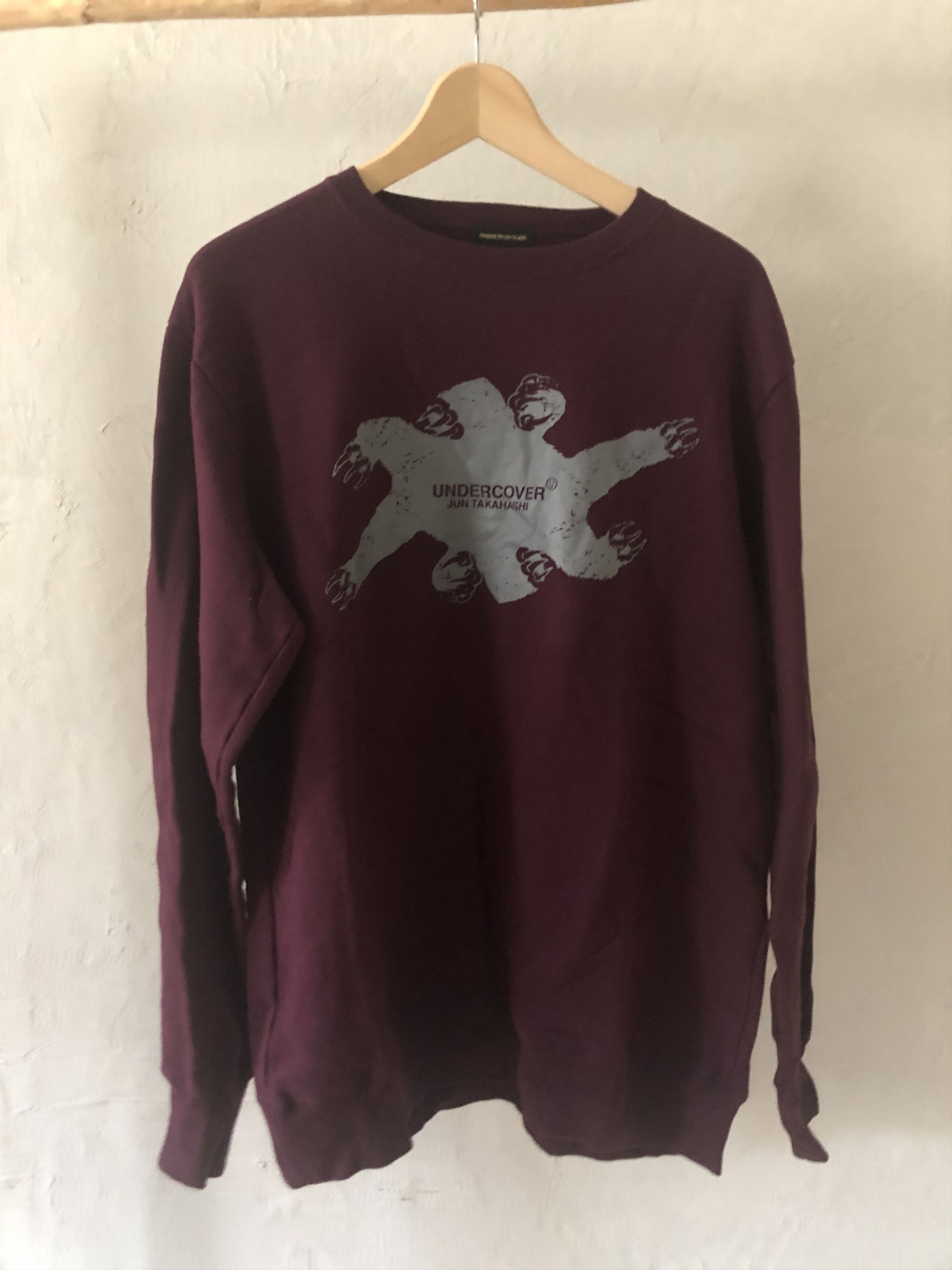Undercover Undercover big print bordeux sweatshirt Size US XL / EU 56 / 4 - 1 Thumbnail