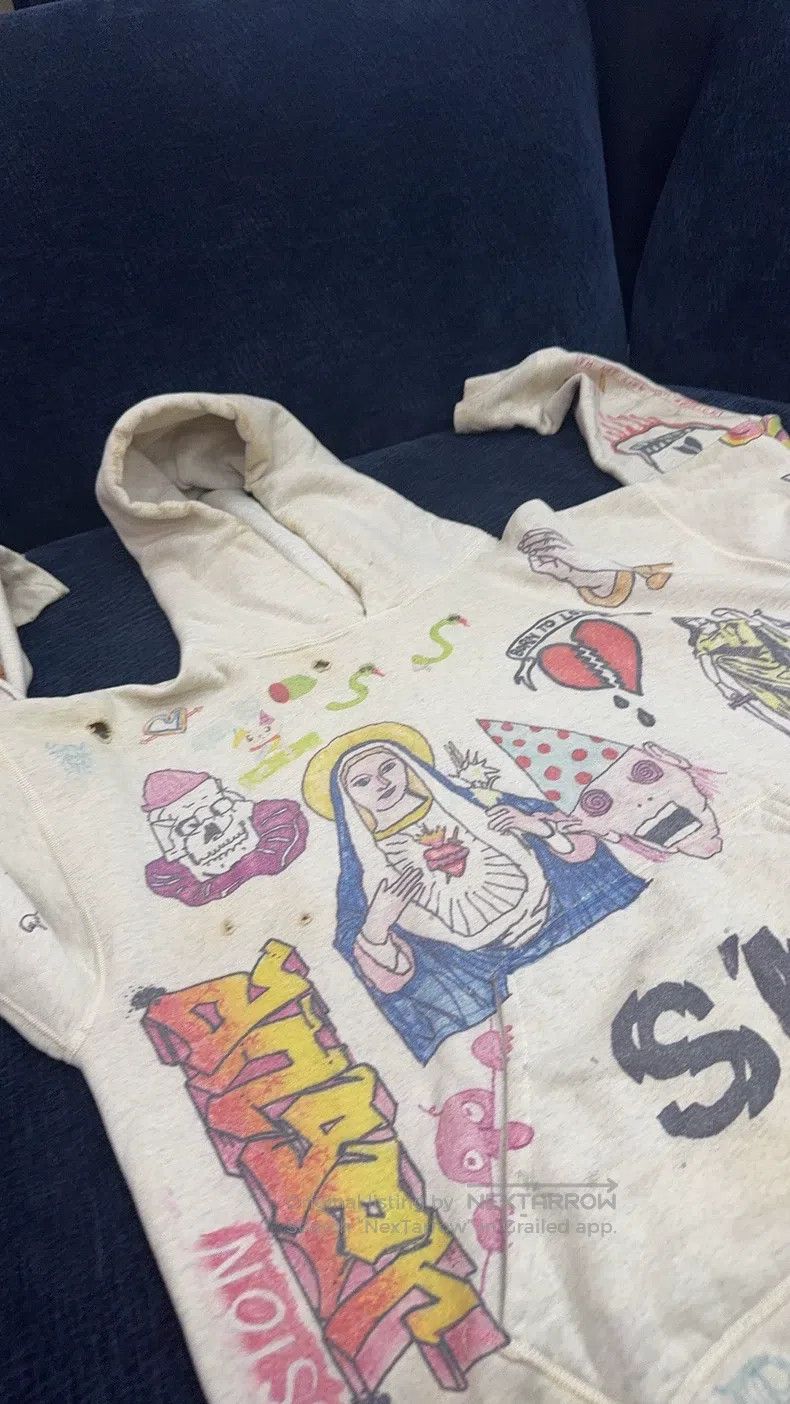 Saint Michael Saint Michael Simpson graffiti do old vandal hoodie. Size US XL / EU 56 / 4 - 4 Thumbnail