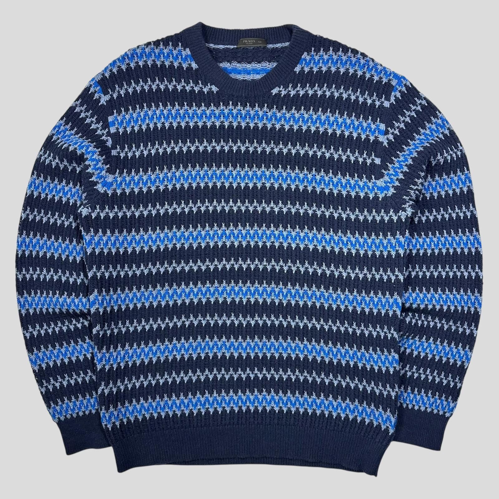 Prada Prada 2019 Lightning Cashmere Wool Logo Knit - IT54 (L) Size US L / EU 52-54 / 3 - 1 Thumbnail