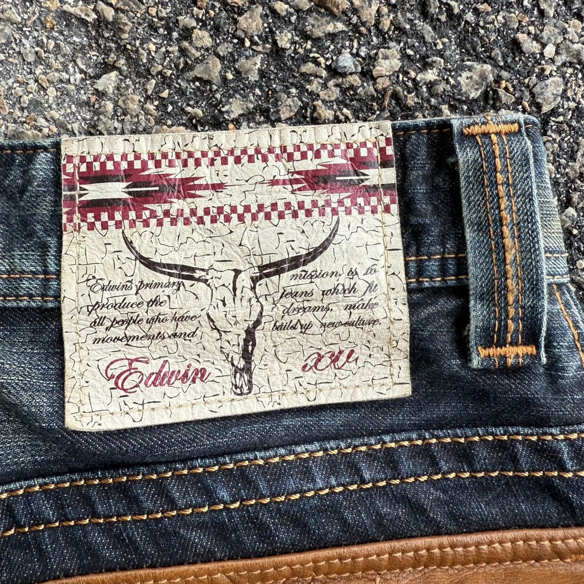 Edwin VINTAGE EDWIN FLARE RIPPEP JEAN DENIM PANTS Size US 30 / EU 46 - 14 Thumbnail