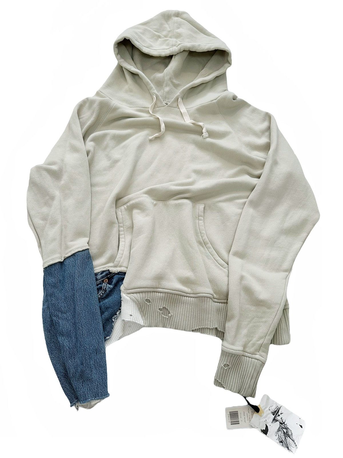 image of Greg Lauren Sz4 Mint Fragment Hoodie, Men's (Size XL)