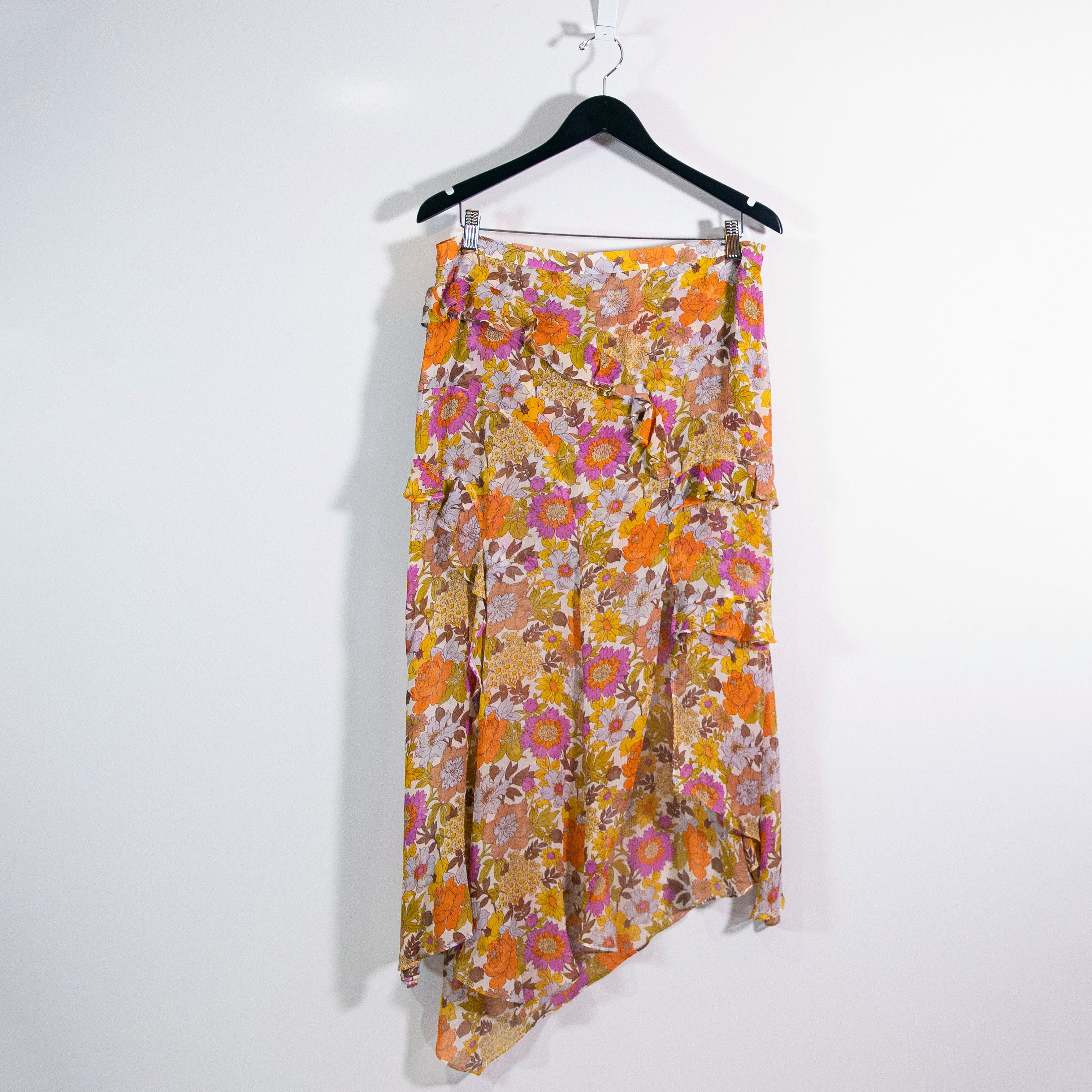Veronica Beard Veronica Beard Eleonora Silk Chiffon Ruffle Size 34" / US 12 / IT 48 - 1 Thumbnail