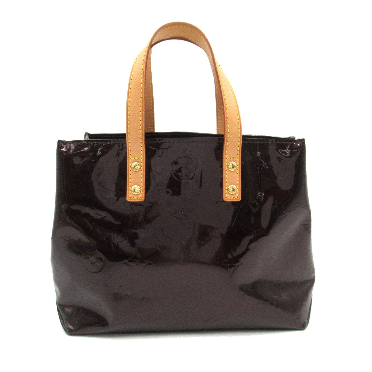 Louis Vuitton Louis Vuitton Lead Pm Handbag Tote Bag Patent Leather Vernis Brown Amarante Size ONE SIZE - 1 Thumbnail