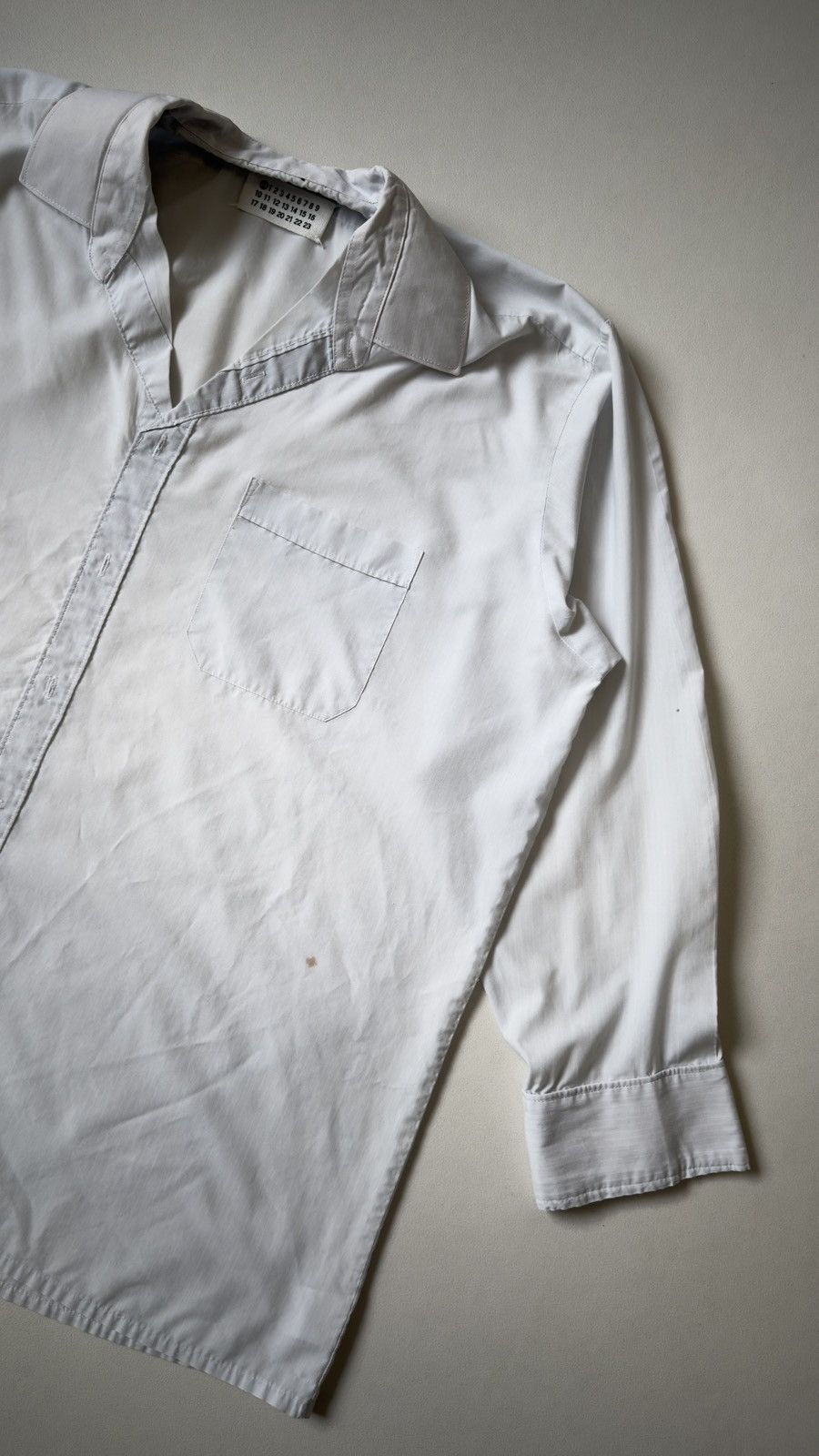 Maison Margiela S/S 1999 Artisanal ⓪ ‘Flat’ Shirt Size US L / EU 52-54 / 3 - 9 Thumbnail