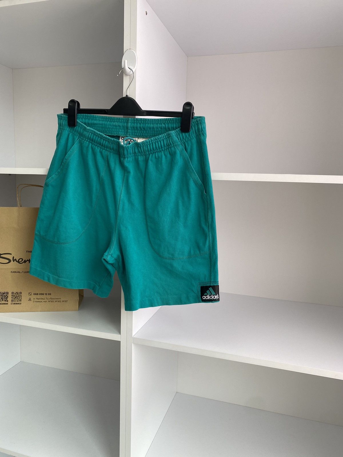 Adidas × Vintage Vintage Adidas Equipment Green 90s style shorts Size US 30 / EU 46 - 4 Thumbnail