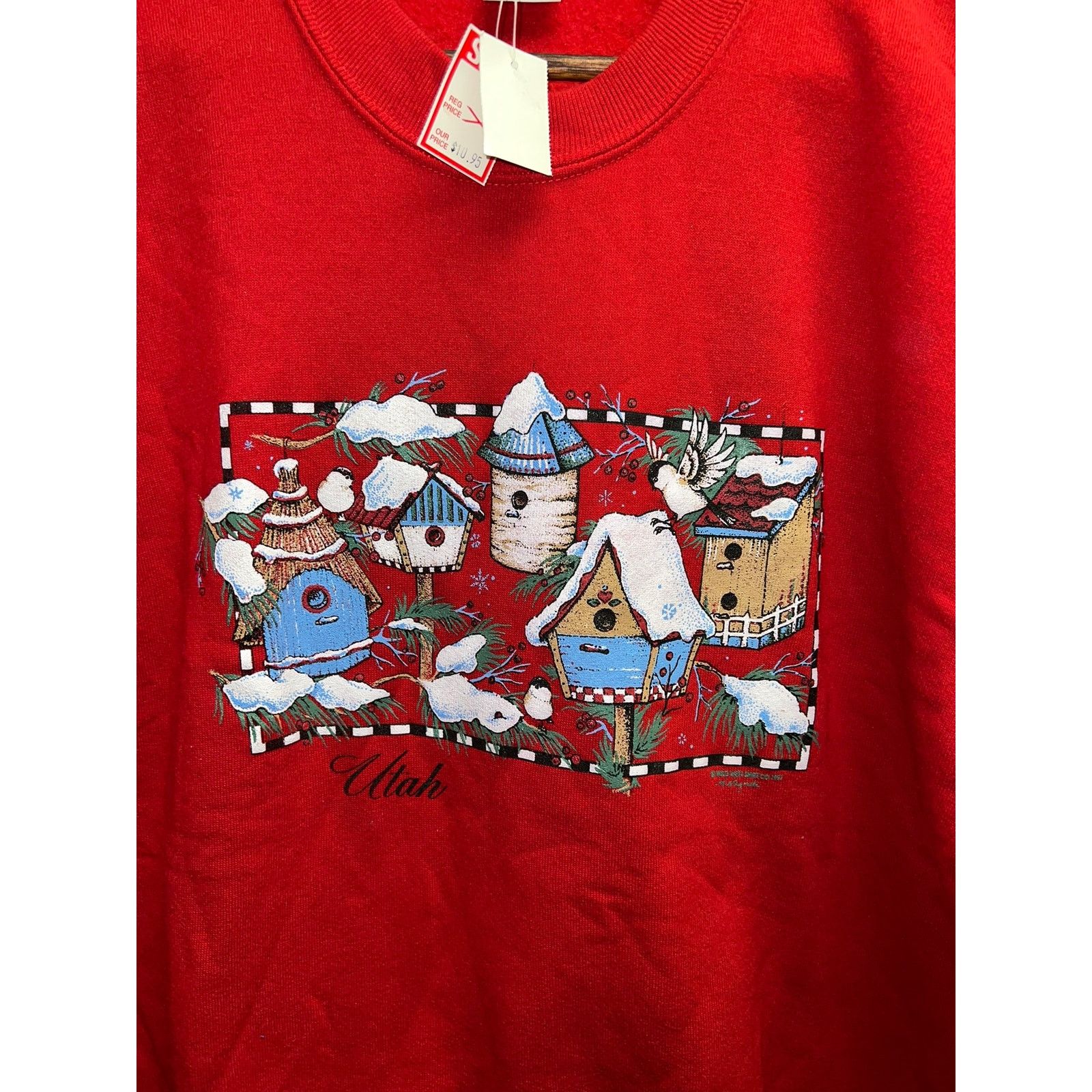 Jerzees Vintage Utah Sweatshirt Crewneck Snowy Birdhouse VTG 90s M Size US M / EU 48-50 / 2 - 4 Thumbnail