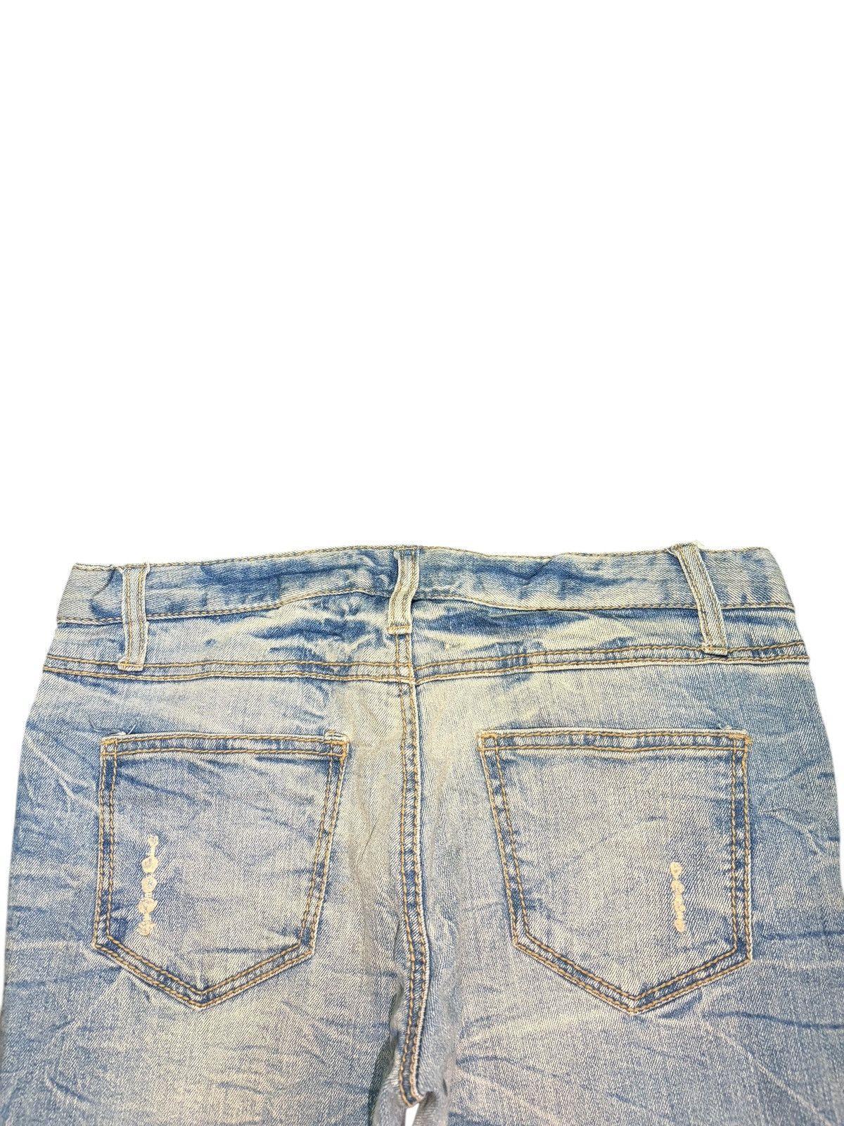 Hysteric Glamour Vintage Japanese Brand Faded Wash Distress Flare Jeans Size 29" - 4 Thumbnail