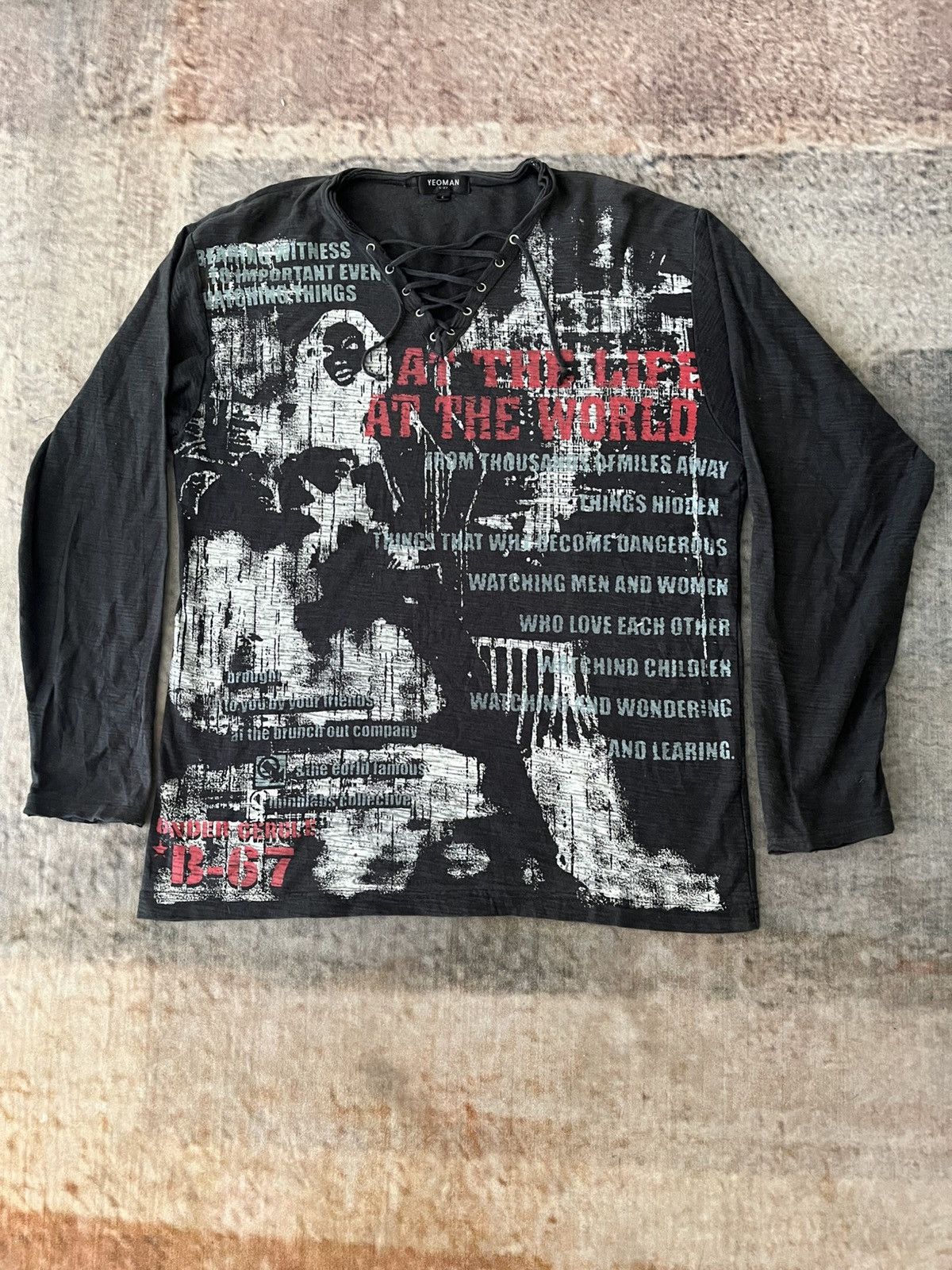 Hysteric Glamour × Japanese Brand × Vintage AT the Life AT The World Tee Size US L / EU 52-54 / 3 - 5 Thumbnail
