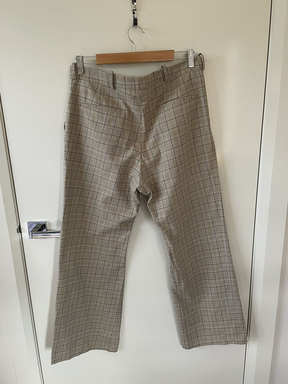 Balenciaga Balenciaga SS17 Prince of Wales Flared Pants Size US 32 / EU 48 - 3 Thumbnail
