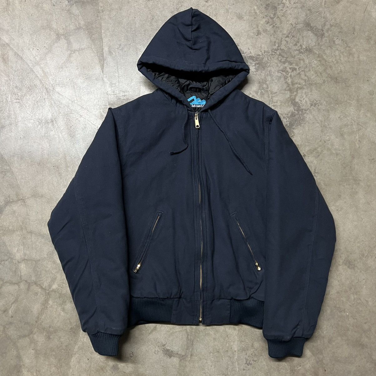 Ben Davis × Carhartt × Dickies Vintage 2000’s Tri-Mountain Workwear Full-Zip Hooded Jacket Size US S / EU 44-46 / 1 - 2 Thumbnail