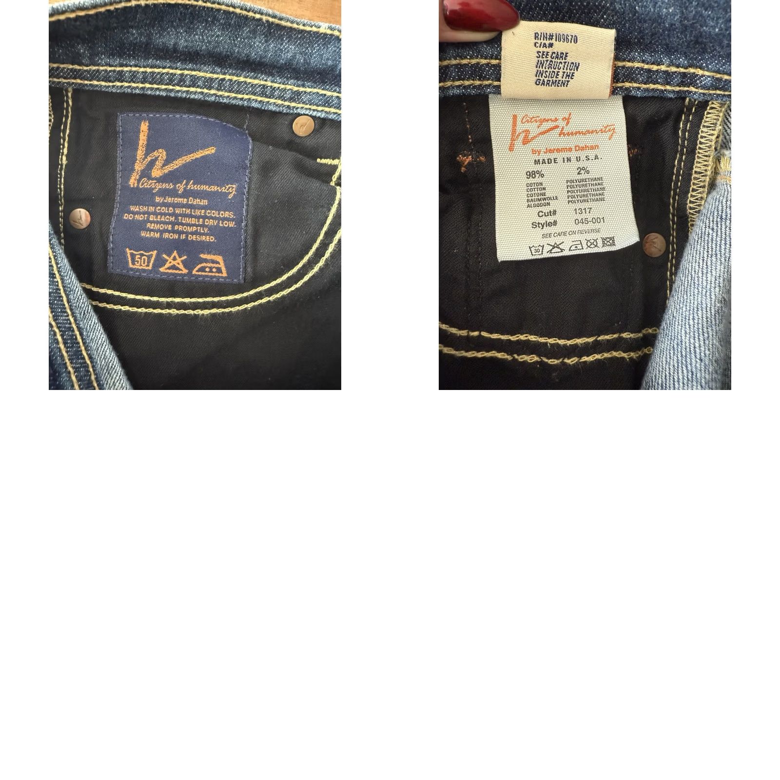 Citizens Of Humanity Citizens of Humanity Jeans Women 27 Bootcut - 31x33 Denim Blue Size 27" / US 4 / IT 40 - 9 Thumbnail