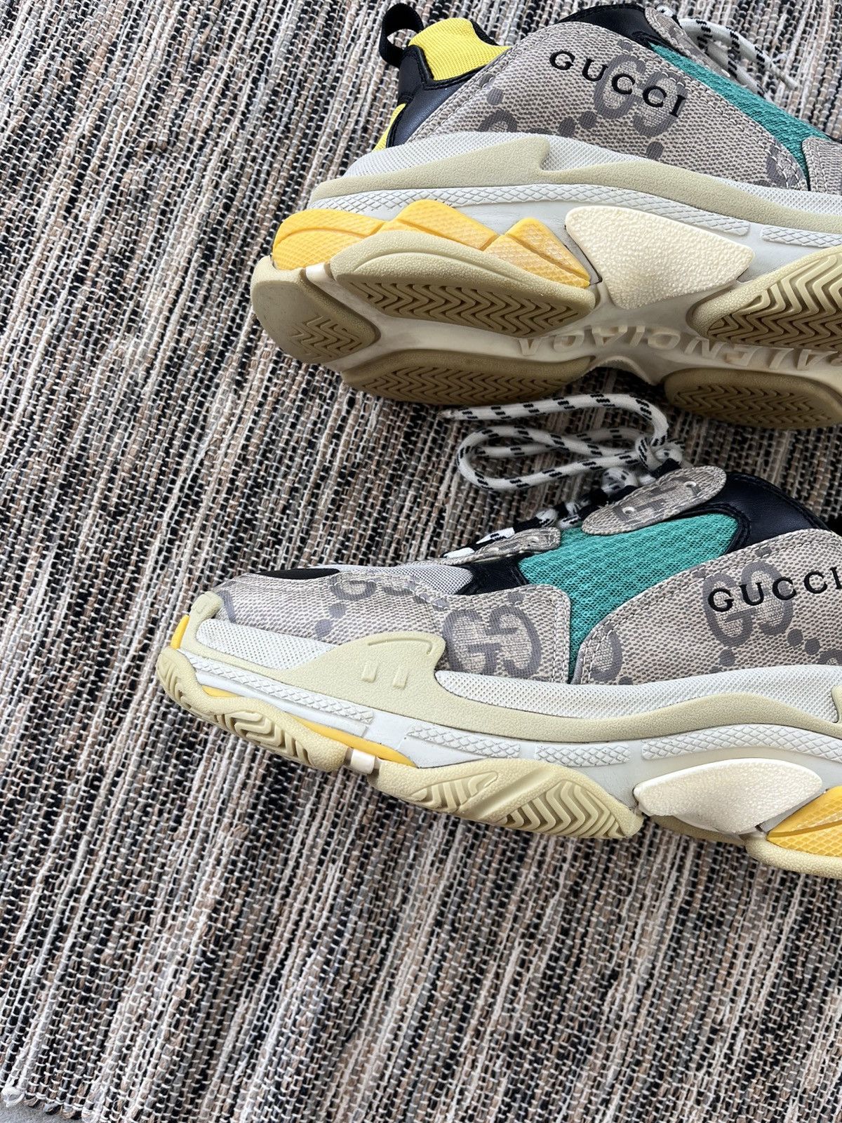 Balenciaga × Gucci Rare Balenciaga Gucci Triple S Sneakers The Hacker Project Size US 9 / EU 42 - 7 Thumbnail