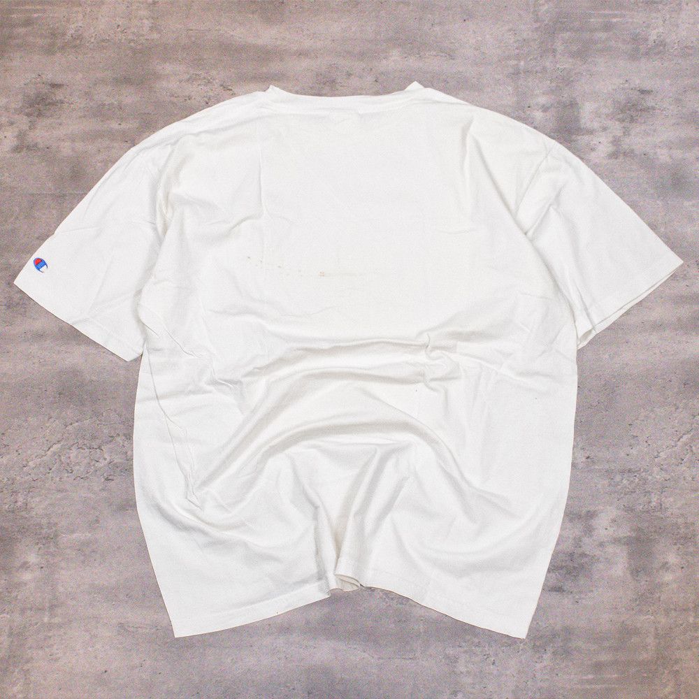Champion × Vintage Y2K 2000’s Champion Harvard Crest Double Stitch White Tee Size US XL / EU 56 / 4 - 2 Thumbnail