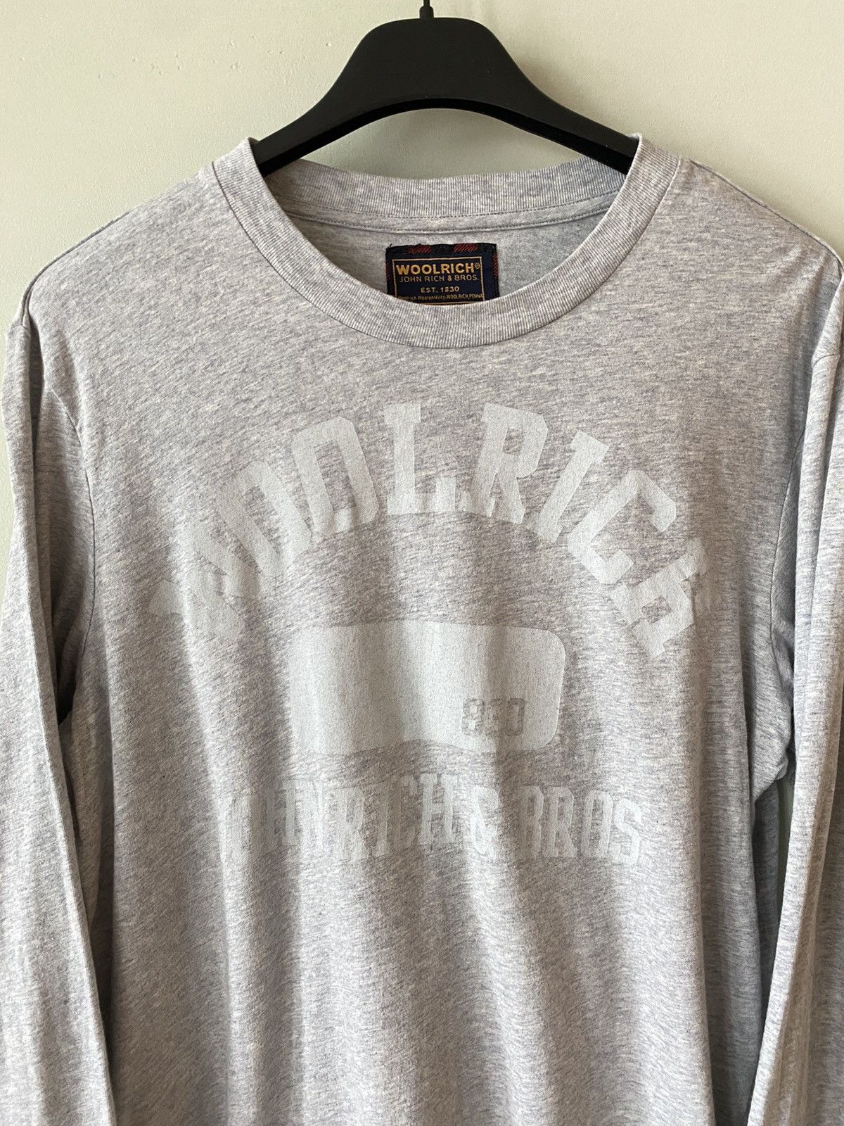 Woolrich Woolen Mills Woolrich John rich & Bros brandlogo long sleeve t shirt Size US M / EU 48-50 / 2 - 2 Thumbnail