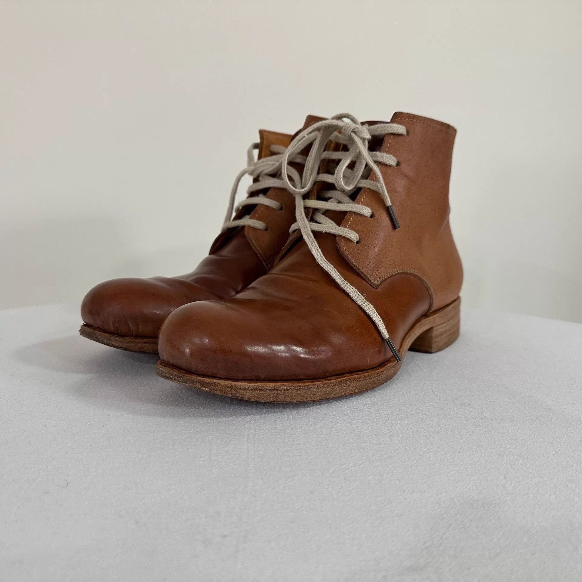 Dimissianos & Miller Brown Leather Lace-Up Ankle Boots Size 8 Size US 8 / EU 41 - 1 Thumbnail